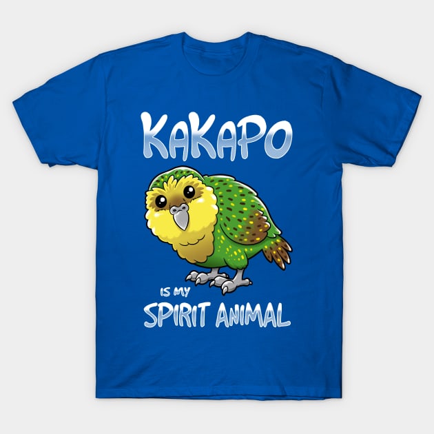 Kakapo Spirit Animal T-Shirt by Andriu